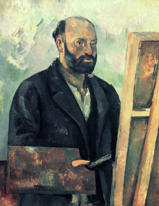 Self-portrait with Palette by Cézanne
