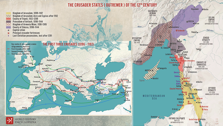 The First Three Crusades and the 12th-Century Latin East (Outremer)