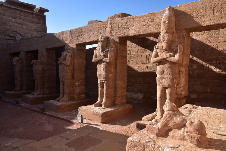 Forecourt of Wadi es-Sebua Temple, Egypt
