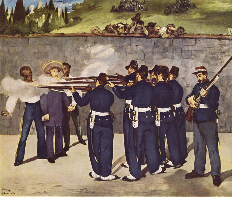 The Execution of Emperor Maximilian by Manet