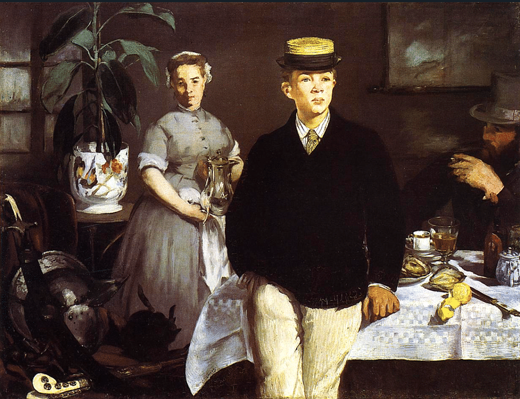 Lunch in the Studio by Manet