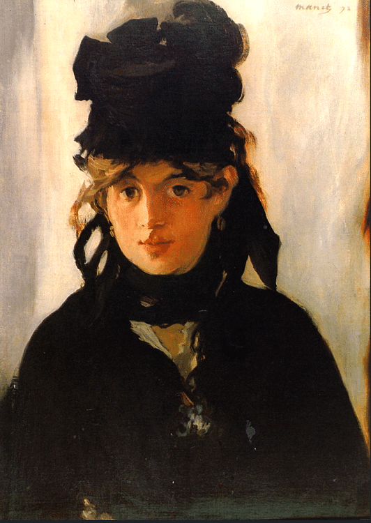 Berthe Morisot with a Bouquet of Violets by Manet