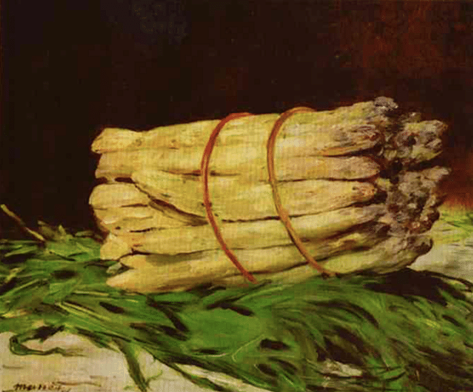 Bunch of Asparagus by Manet