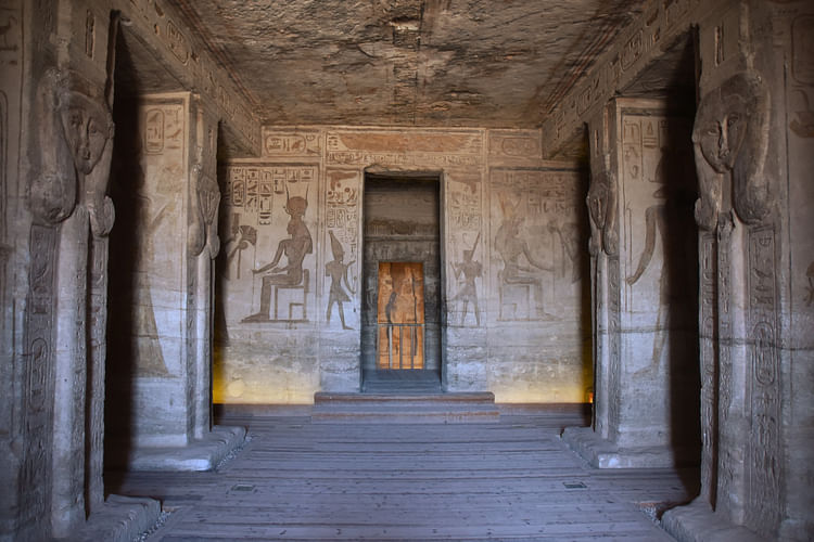 Abu Simbel, Interior of the Temple of Hathor
