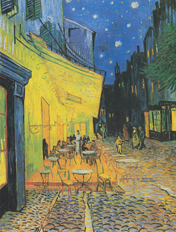 Café Terrace at Night by van Gogh