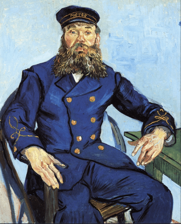 Joseph Roulin Sitting on a Chair by van Gogh