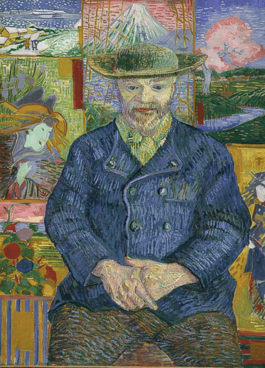 Portrait of Père Tanguy by van Gogh