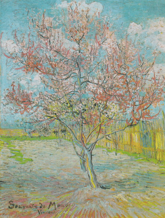 Pink Peach Trees by van Gogh