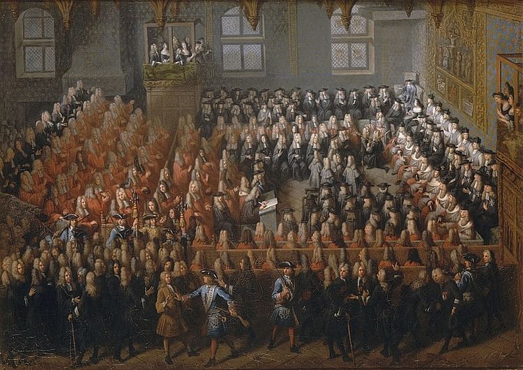 A Lit de Justice at the Parlement of Paris, 1715