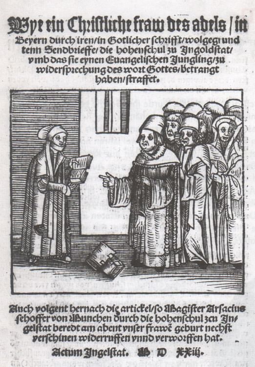 Title Page of To the University of Ingolstadt