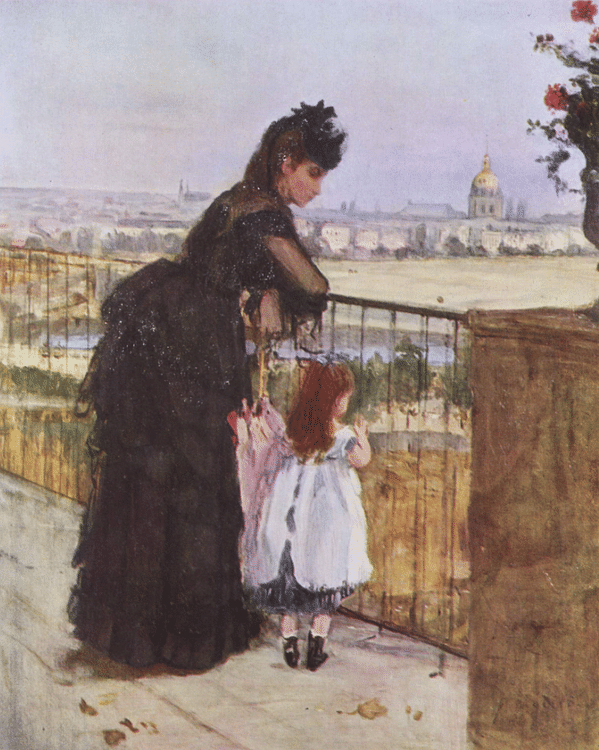 Lady & Child on the Terrace by Morisot