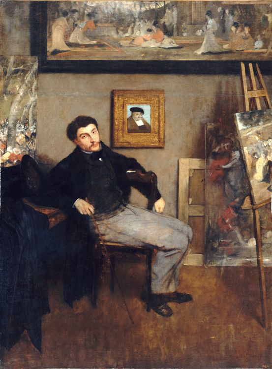 Portrait of Tissot by Degas