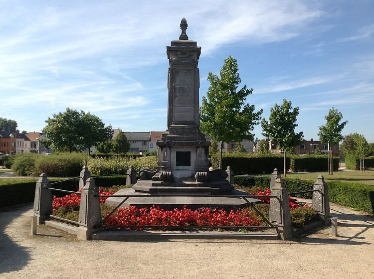 Memorial to William Tyndale in Vilvoorde, Belgium