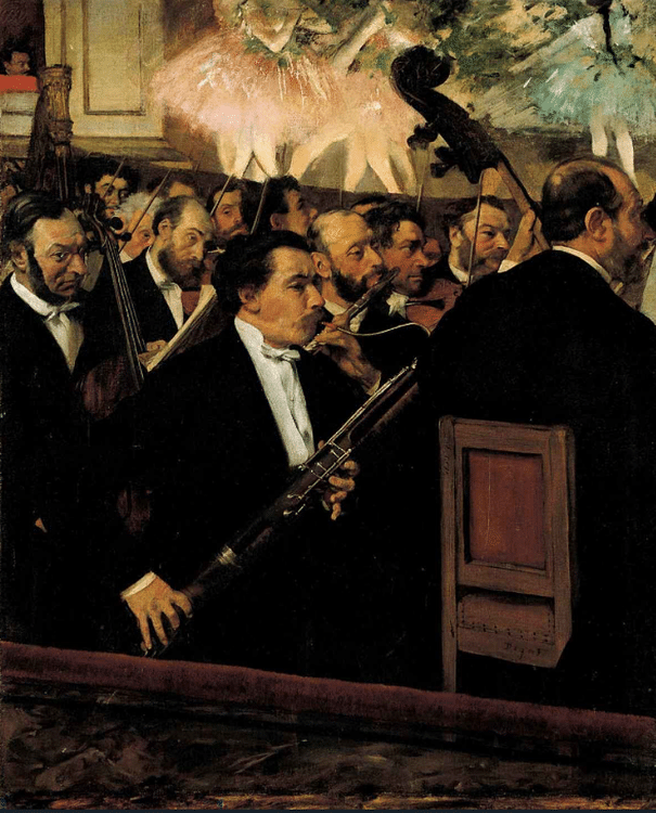 Orchestra Musicians by Degas