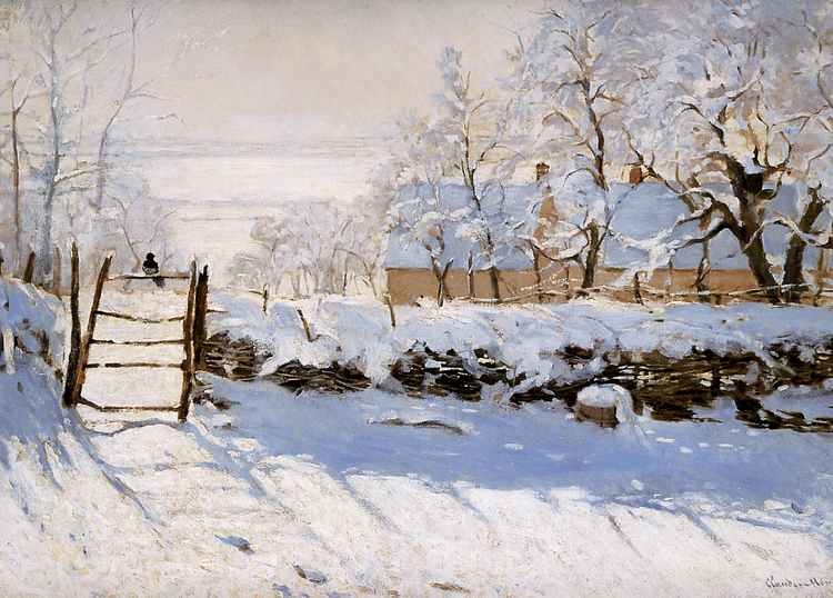 The Magpie by Monet