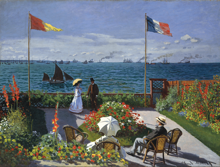 Garden at Sainte-Adresse by Monet