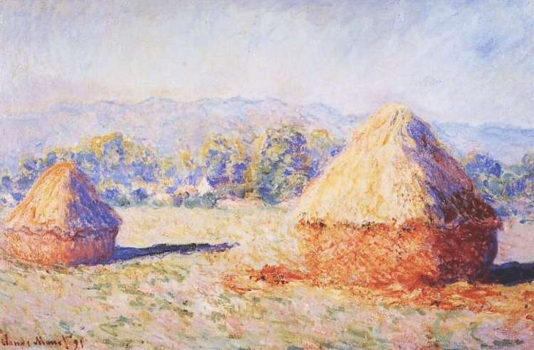 Haystacks in the Sun by Monet