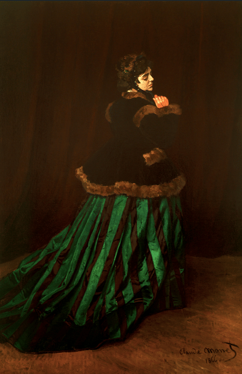 Woman in a Green Dress by Monet