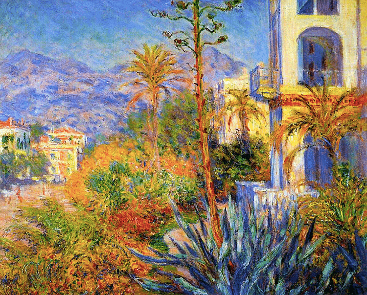 Villas in Bordighera by Monet