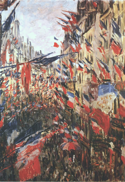 The Rue Saint-Denis by Monet