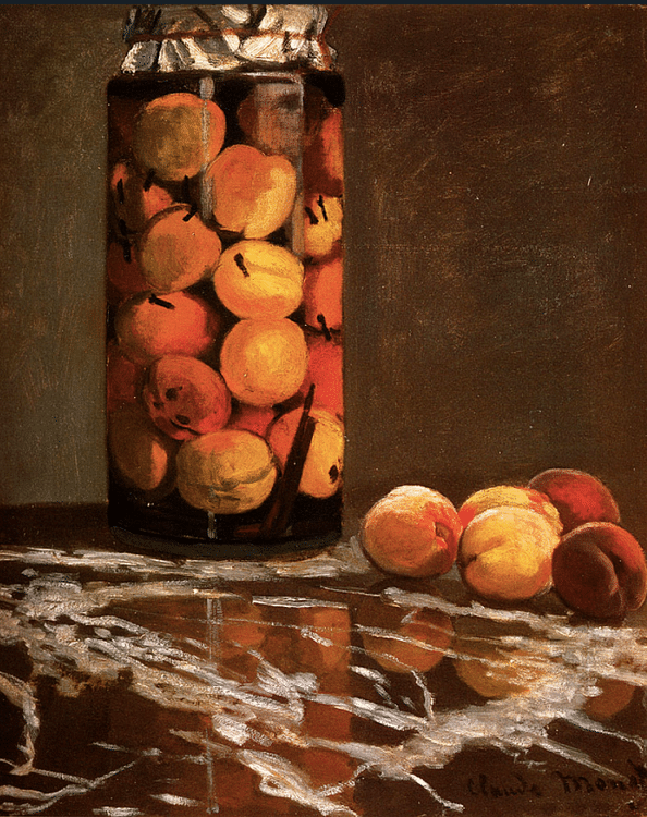 Jar of Peaches by Monet