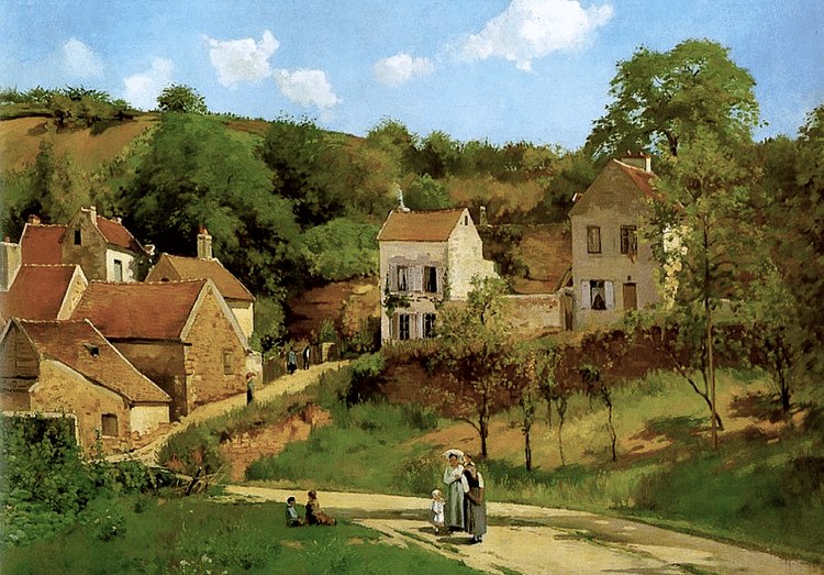 L'Hermitage at Pontoise by Pissarro