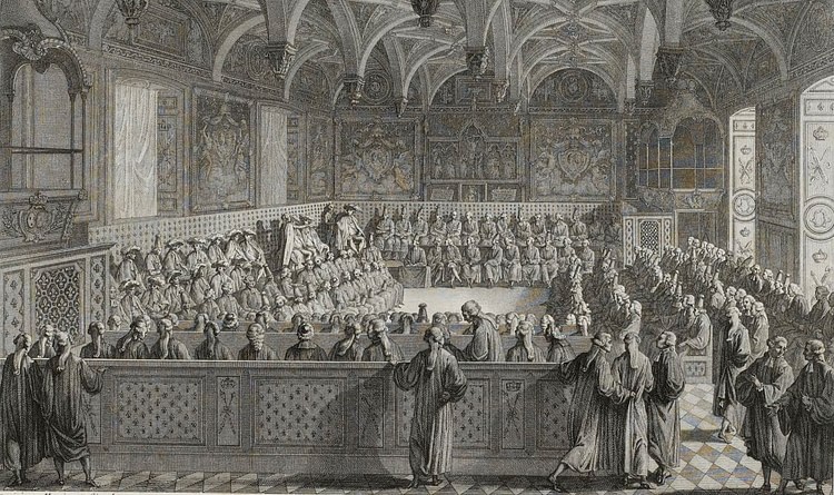 Paris Parlement Session in 1787