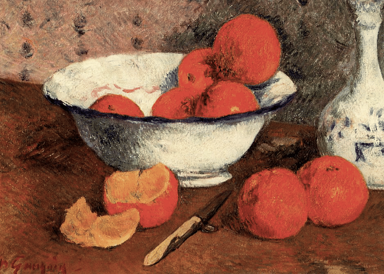 Still Life with Oranges by Gauguin