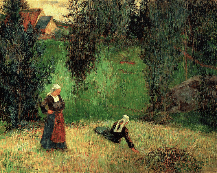 First Spring Flowers by Gauguin