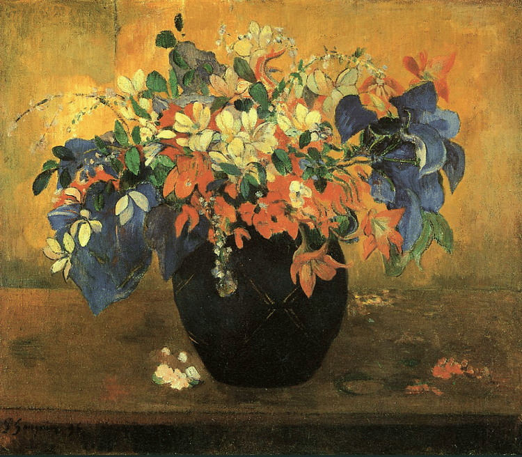 A Vase of Flowers by Gauguin