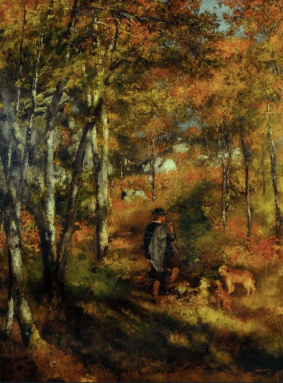 Jules Le Coeur in the Forest of Fontainebleau by Renoir