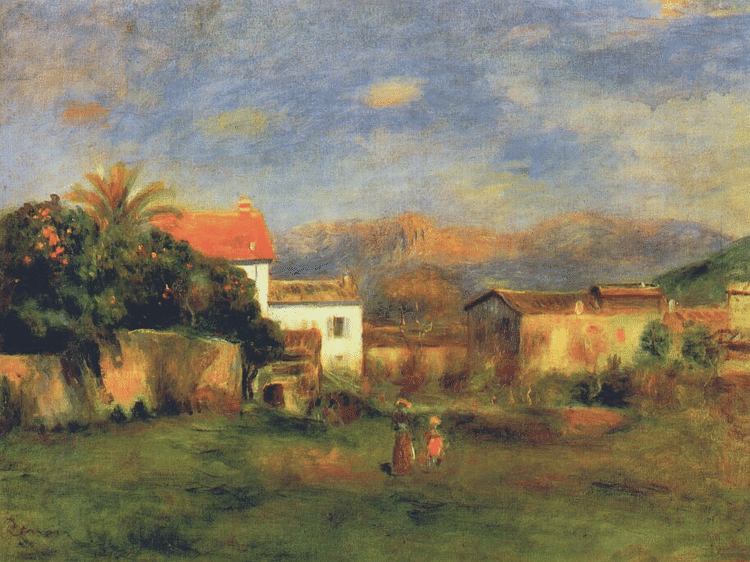 View of Cagnes by Renoir