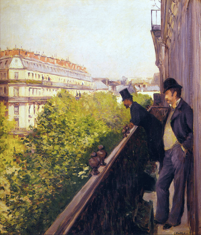 The Balcony by Caillebotte