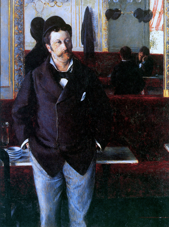 In a Café by Caillebotte