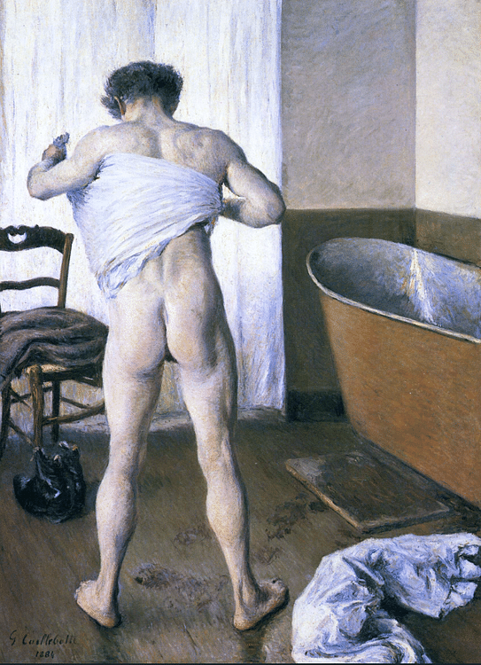 Man at his Bath by Caillebotte