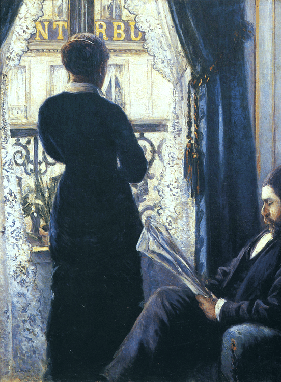 Woman at the Window by Caillebotte
