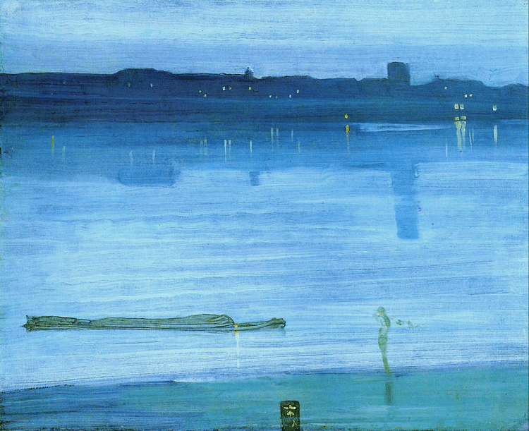 Nocturne in Blue and Green: Chelsea by J .M. Whistler