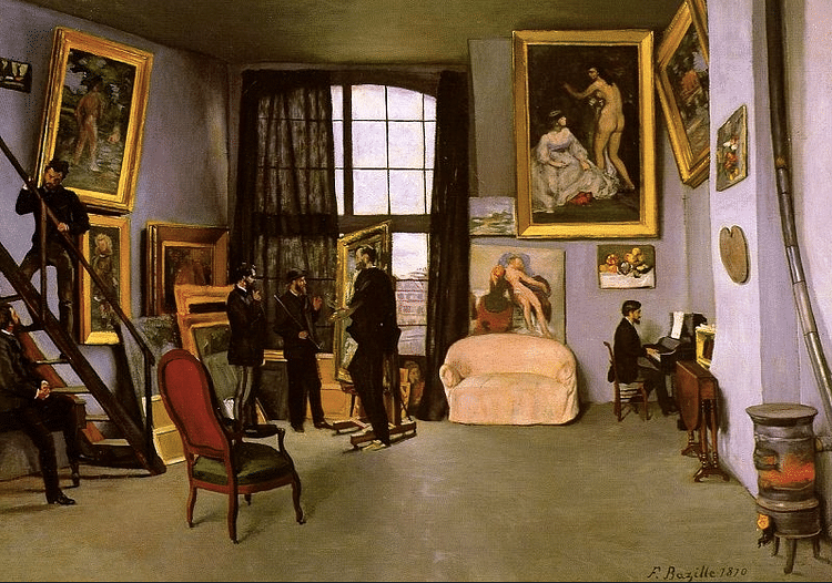 Bazille's Studio by Bazille