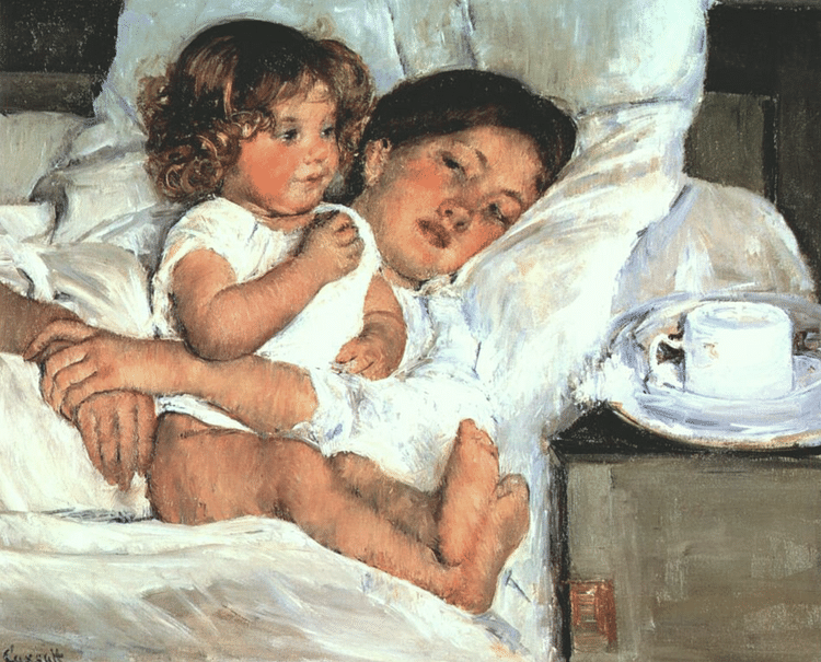 Breakfast in Bed by Cassatt