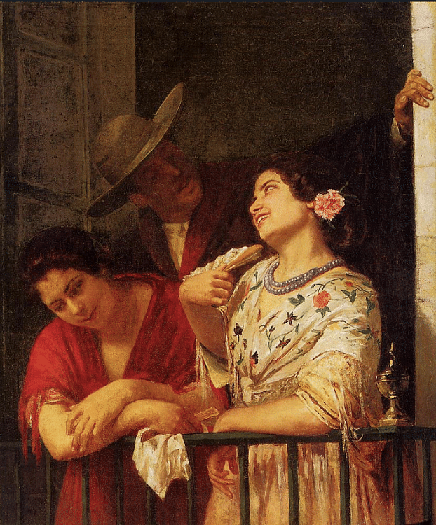 On the Balcony by Cassatt