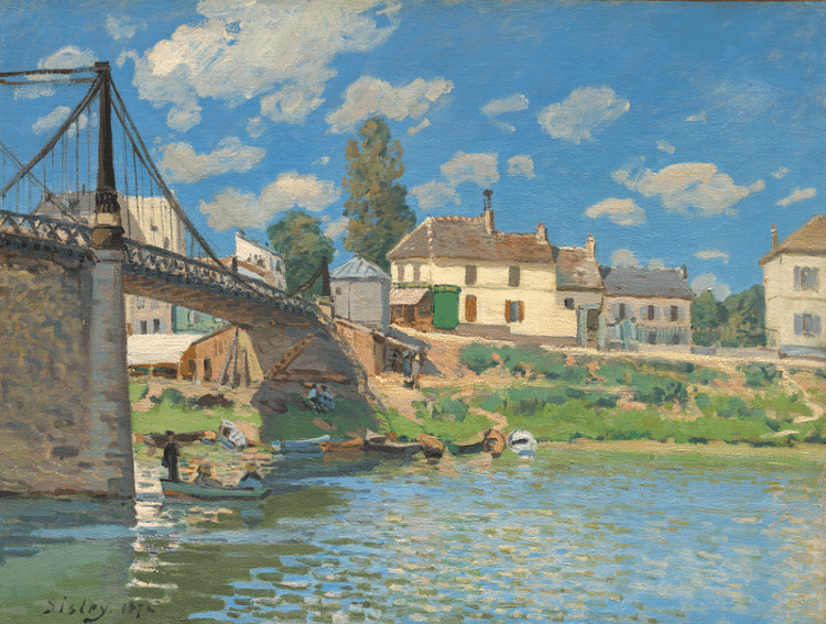 The Bridge at Villeneuve-la-Garenne by Sisley