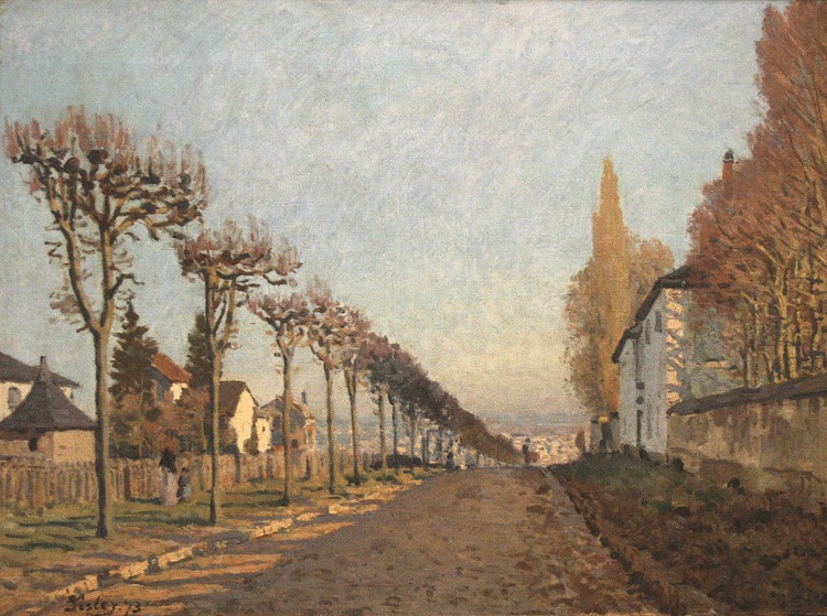 The Chemin de la Machine, Louveciennes by Sisley