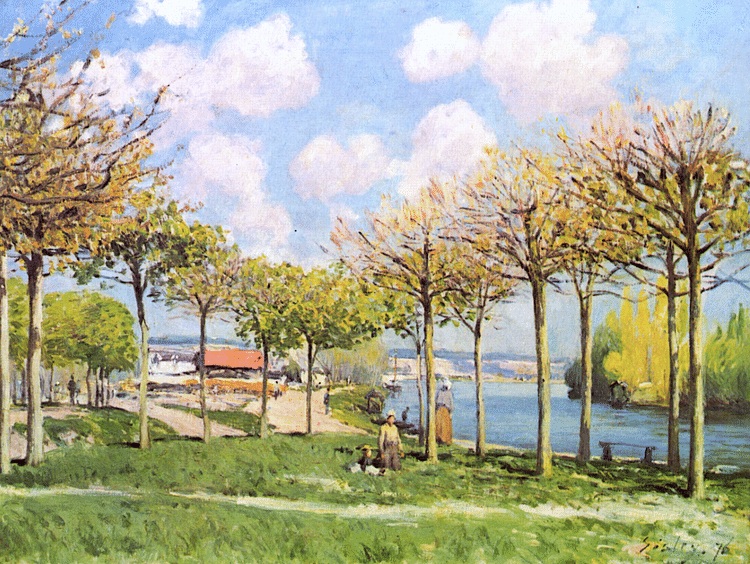 The Seine at Bougival by Sisley
