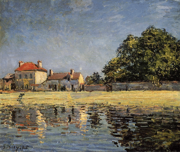 Banks of the Loing, Saint-Mammès by Sisley