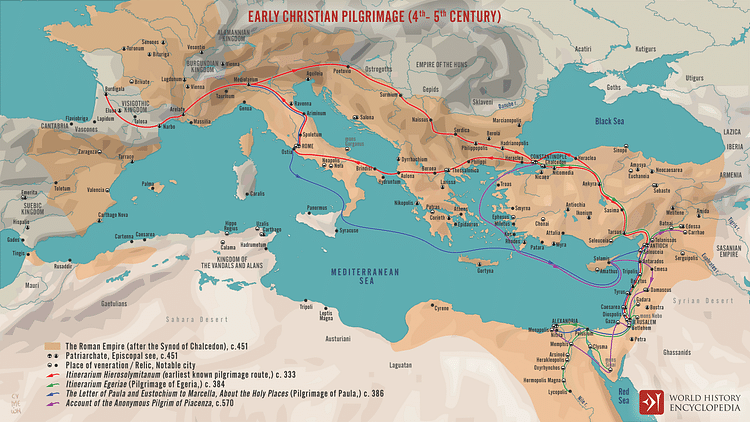 Early Christian Pilgrimage (4th- 5th century)
