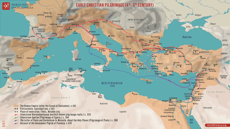 Early Christianity Rome Early Christianity in 10 Maps - World History Encyclopedia
