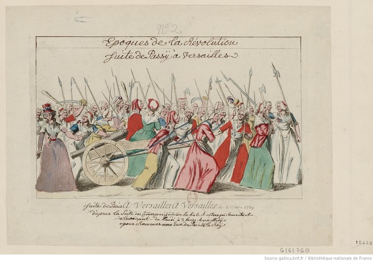 Women's March on Versailles, 5 October 1789