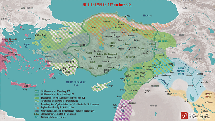 The Hittite Empire, 13th century BCE