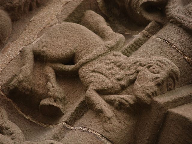 Manticore at the Church of St Mary and St David, Kilpeck, Herefordshire (12th century)