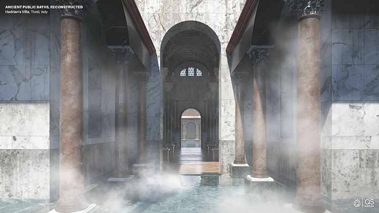 Baths at Hadrian's Villa, Tivoli, Italy - Digital Reconstruction